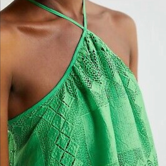 Anthropologie: Halter lace mini dress with pockets (currently sold out online) - Picture 2 of 9